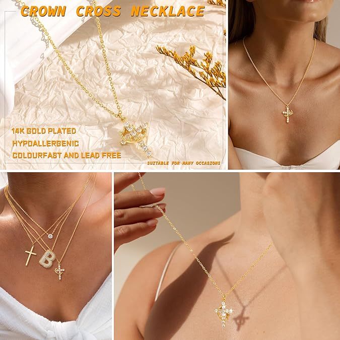 【LAST DAY 49% OFF】Crown Cross Necklace