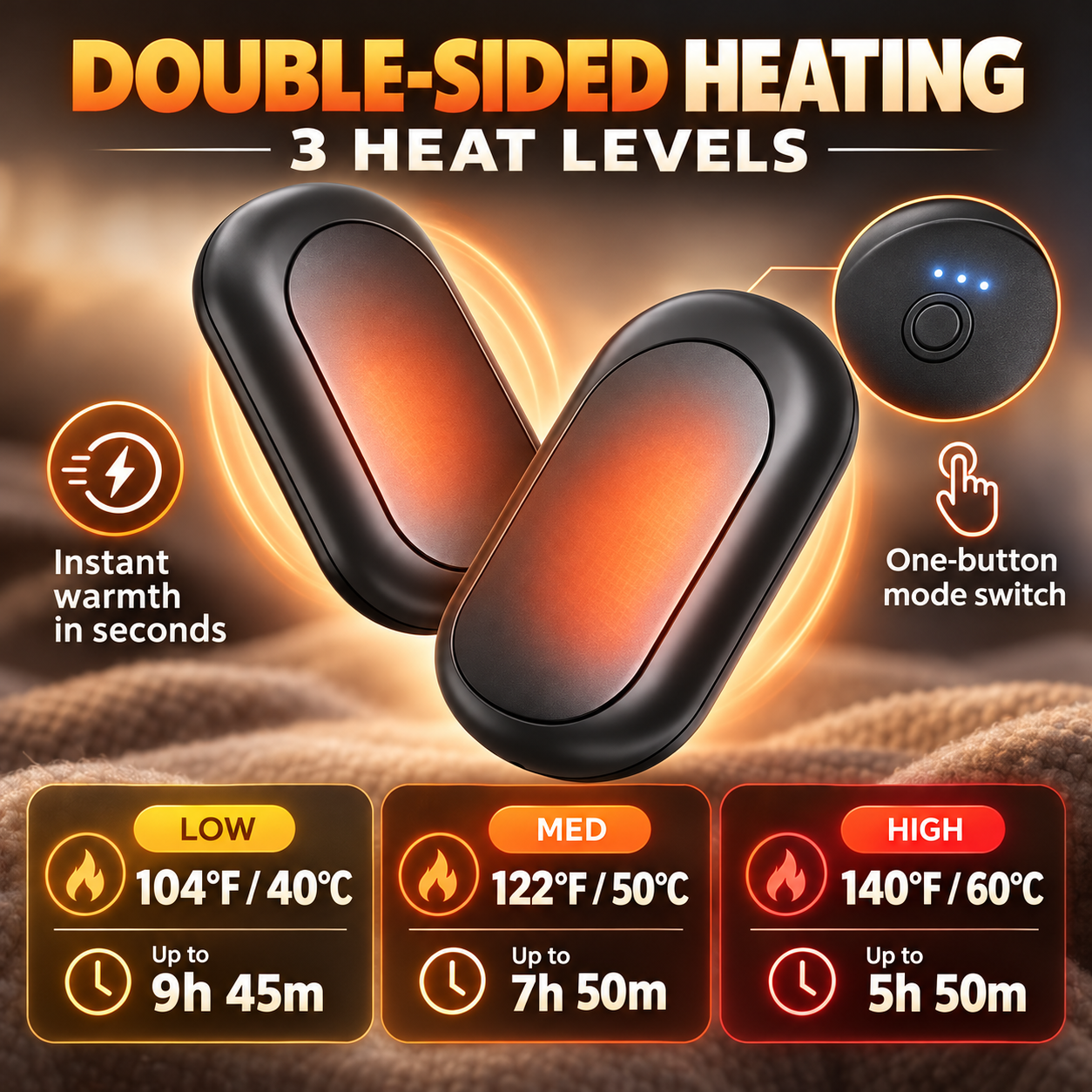 Mini Portable USB Electric Hand Warmer