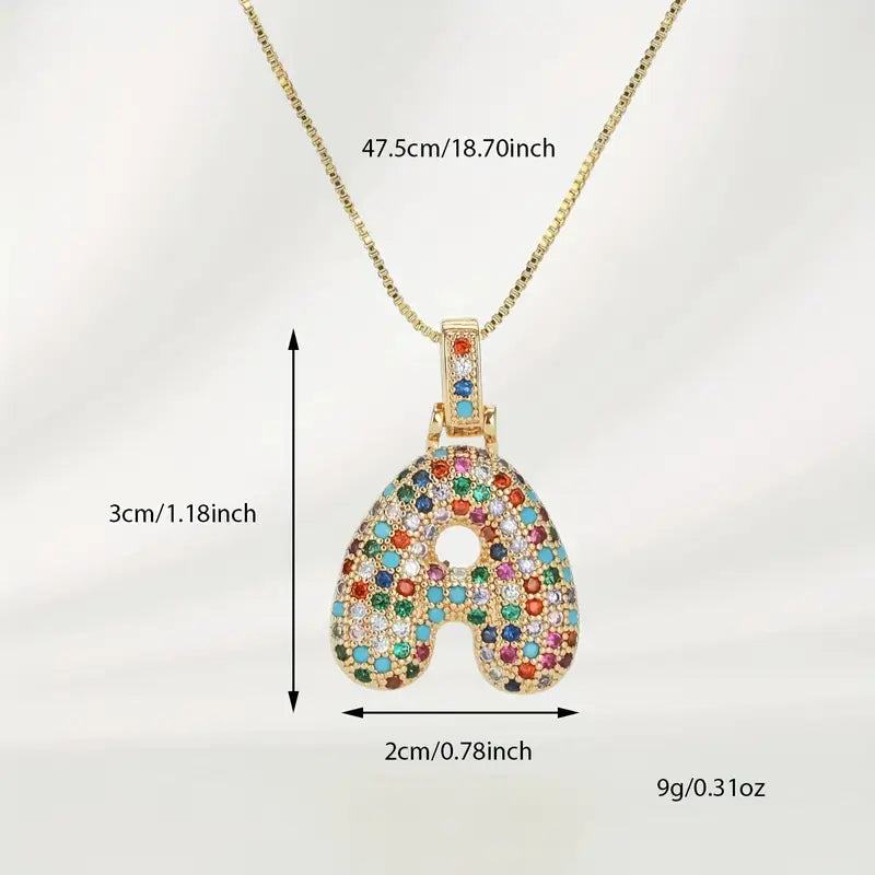 【LAST DAY 49% OFF】Bubble Letter Necklace