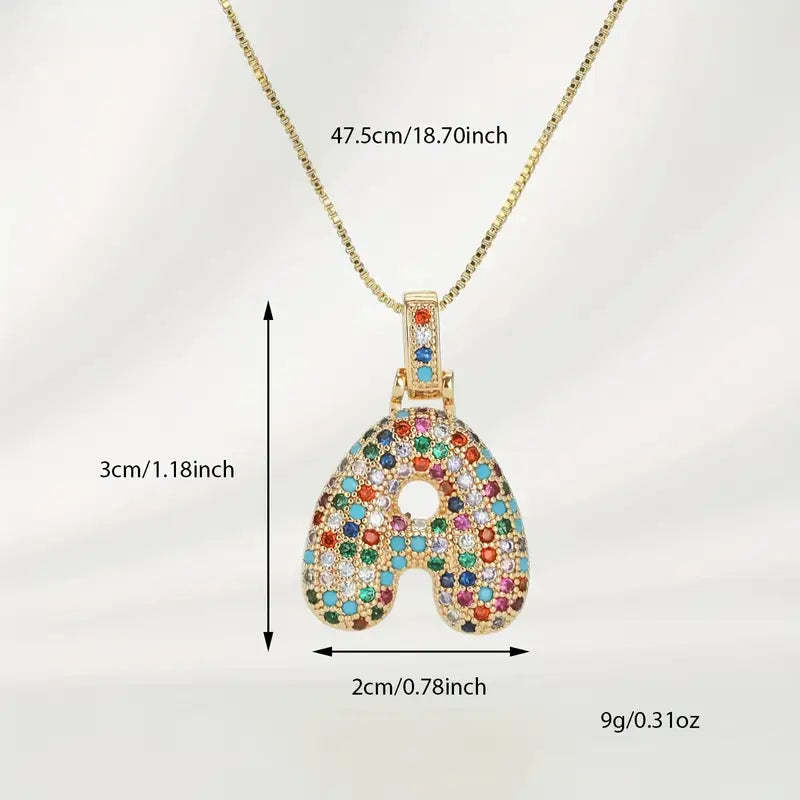 【LAST DAY 49% OFF】Bubble Letter Necklace