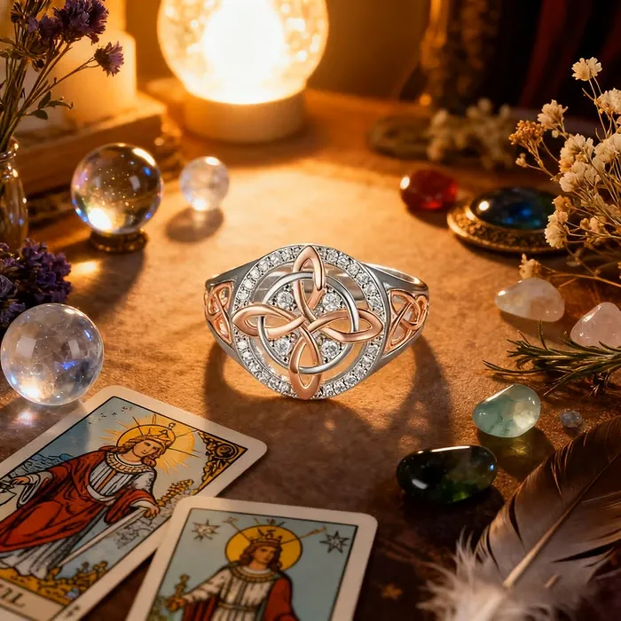 💍Handmade S925 Witch's Return-Knot Protection Ring💞Protect Your Loved Ones