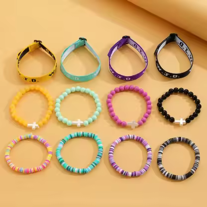 ✝️ Wear Your Faith. Feel His Guidance. WWJD Christian Bracelet Set