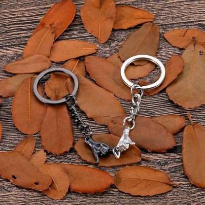 2-Piece Matching Pinky Promise Keychains for Couples in Love