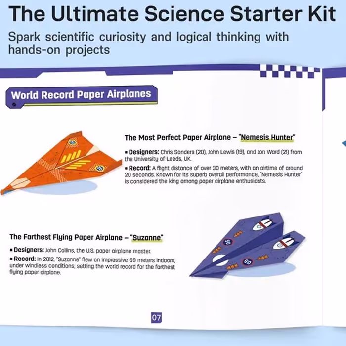 ⏰Creative DIY Paper Airplane Set For Kids