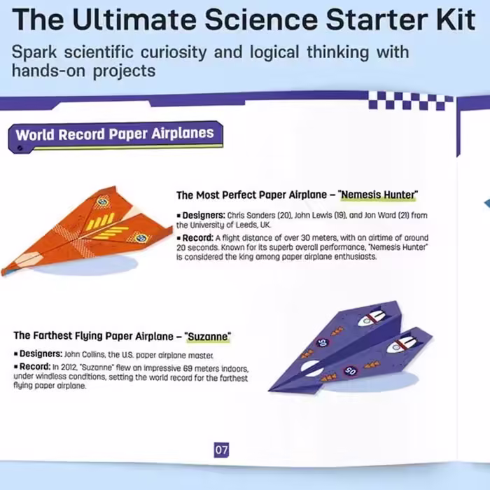 ⏰Creative DIY Paper Airplane Set For Kids