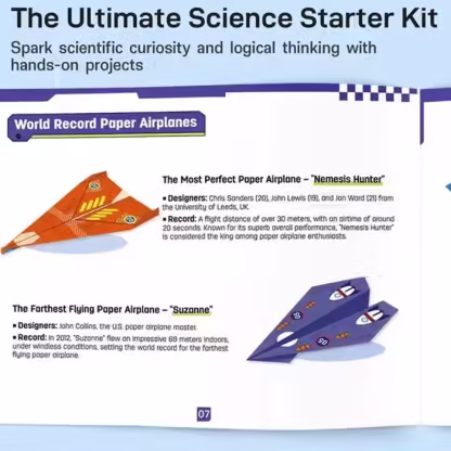 ⏰Creative DIY Paper Airplane Set For Kids