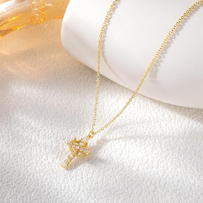 【LAST DAY 49% OFF】Crown Cross Necklace