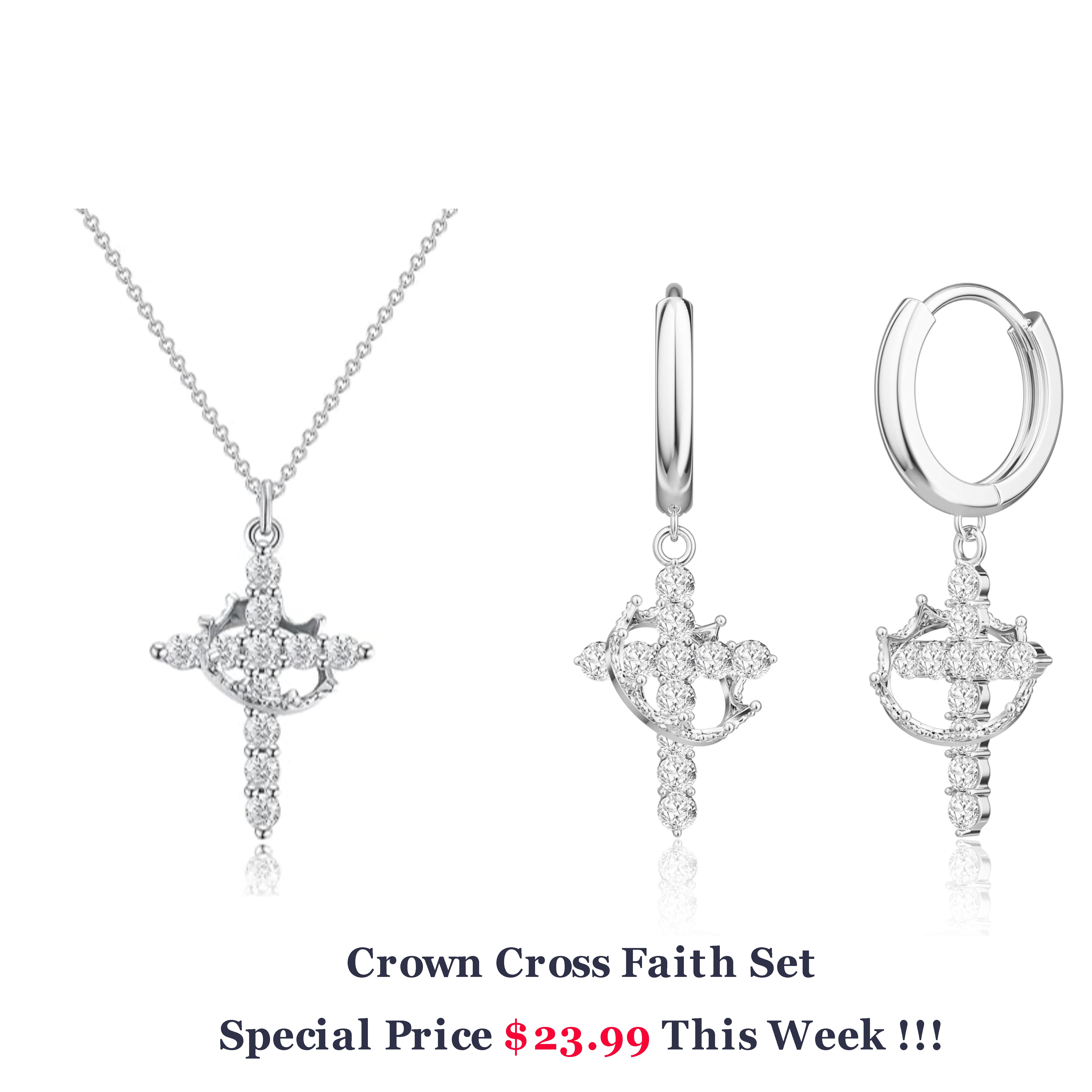 ✝️The Eternal Cross & Crown Necklace👑