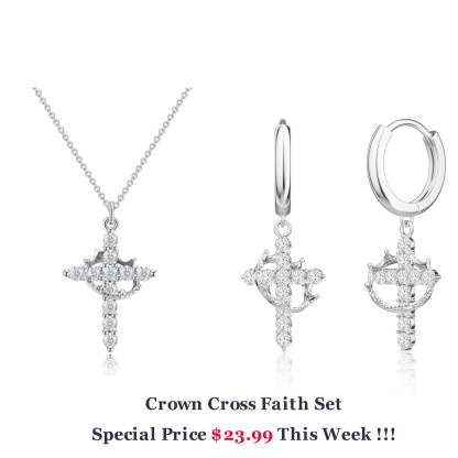 ✝️The Eternal Cross & Crown Necklace👑