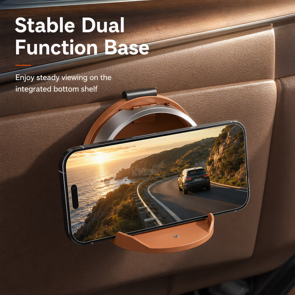 🚗 Universal Foldable Car Cup Holder – Space-Saving Drink & Phone Holder