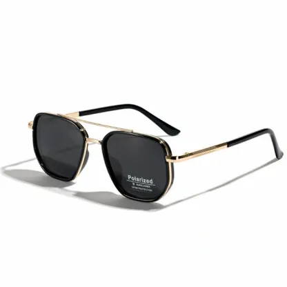 🕶️✨Geometric Frame Double Beam Sun Protection Sunglasses