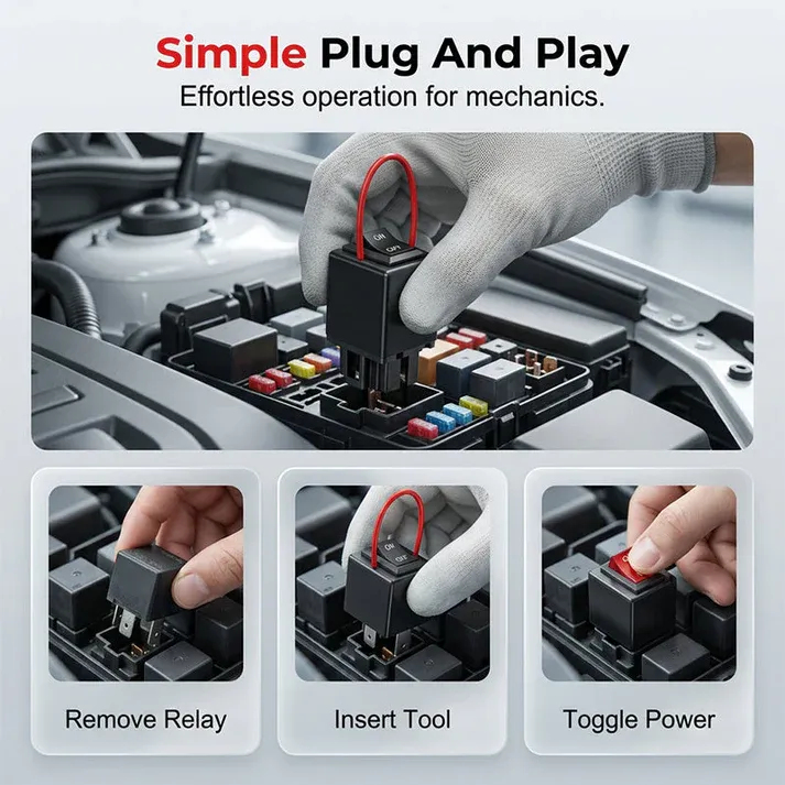 Automotive Relay Tester and Bypass Jumper Set