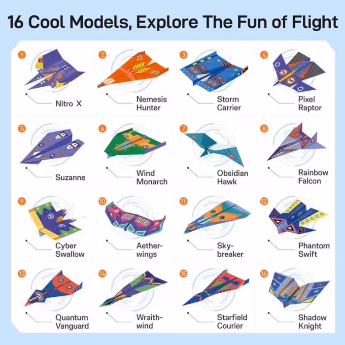 ⏰Creative DIY Paper Airplane Set For Kids