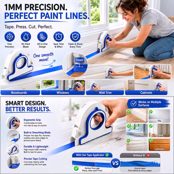 High-efficiency Painter Masking Tape Applicator