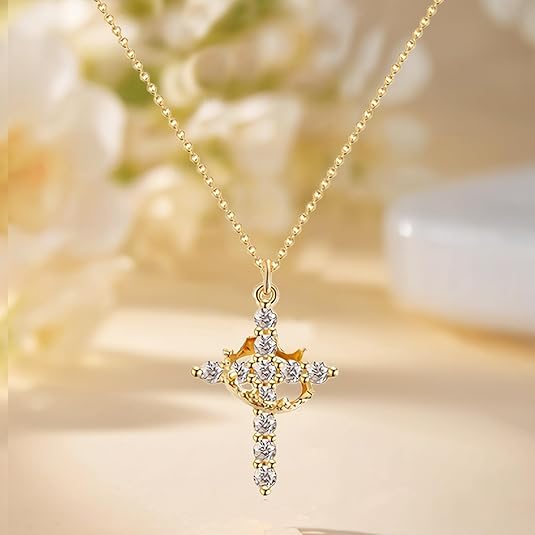 【LAST DAY 49% OFF】Crown Cross Necklace