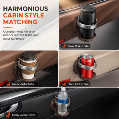 🚗 Universal Foldable Car Cup Holder – Space-Saving Drink & Phone Holder