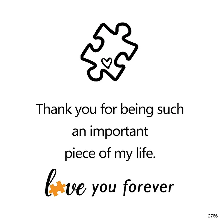 FOR LOVE - LOVE YOU FOREVER PUZZLE RING