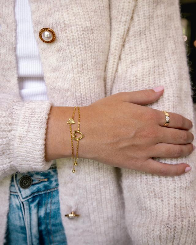 FOR LOVE - Matching Hearts Bracelet