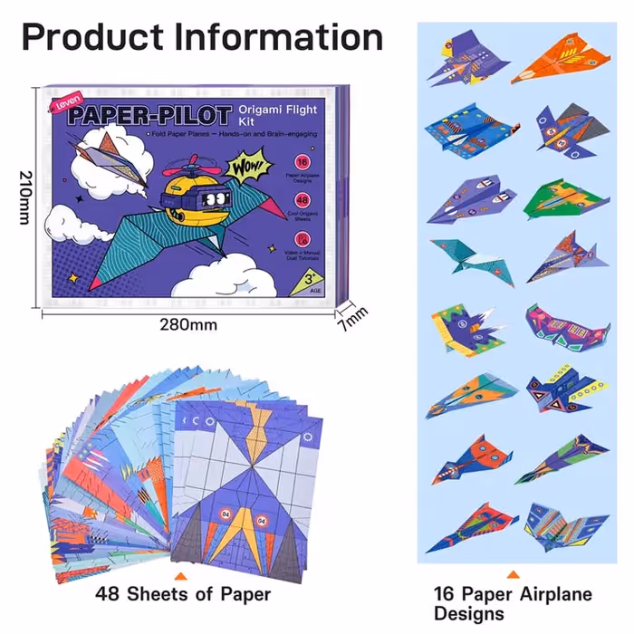 ⏰Creative DIY Paper Airplane Set For Kids
