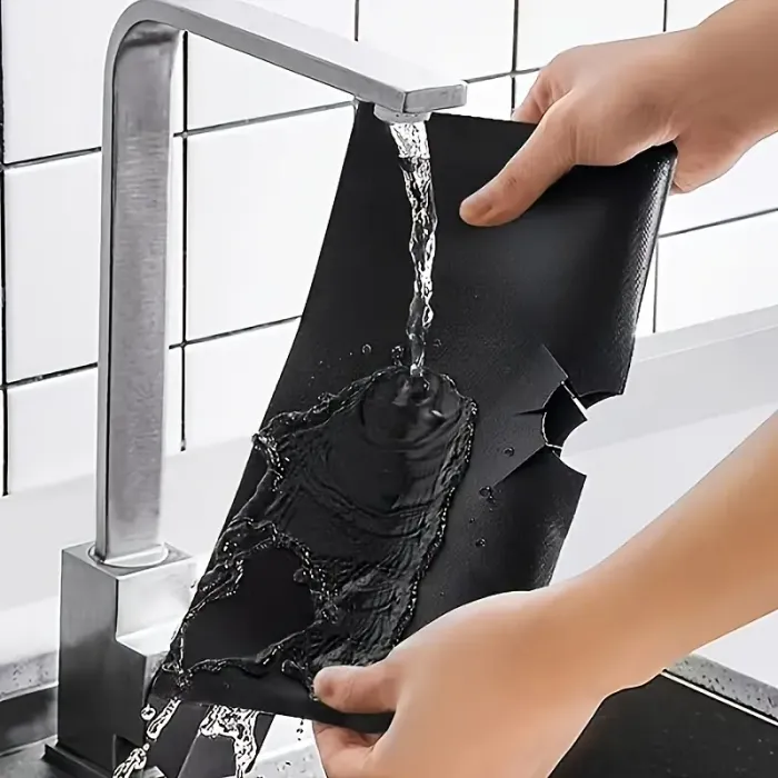 Never Clean Your Stovetop Again: 4-Pack Non-Stick Stove Burner Covers