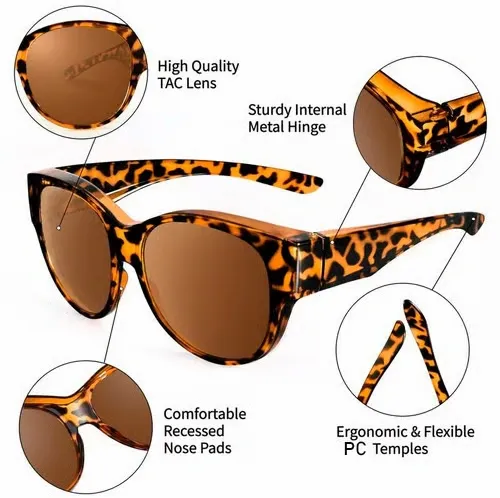 📢😎 2025 New Polarized UV400 Protection Trendy Round Cat-eye Sunglasses 😺🕶️