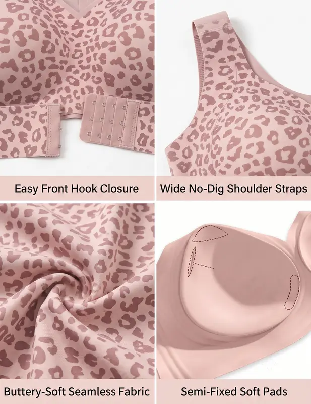 Wireless Front Closure Posture Support Bra