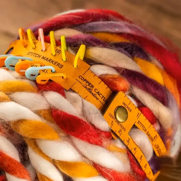 🔥LAST DAY SALE 49%OFF🧶The Crafters' Multi-Wrap | 7-in-1 Leather Measuring Tool