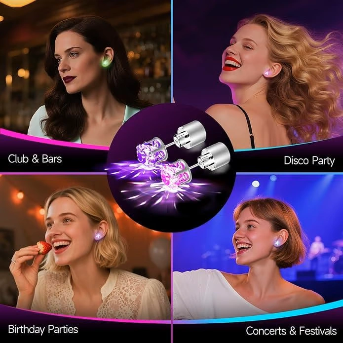 🔥2026 DEALS 49% Off✨LED Earrings, Light Up Stud Earrings
