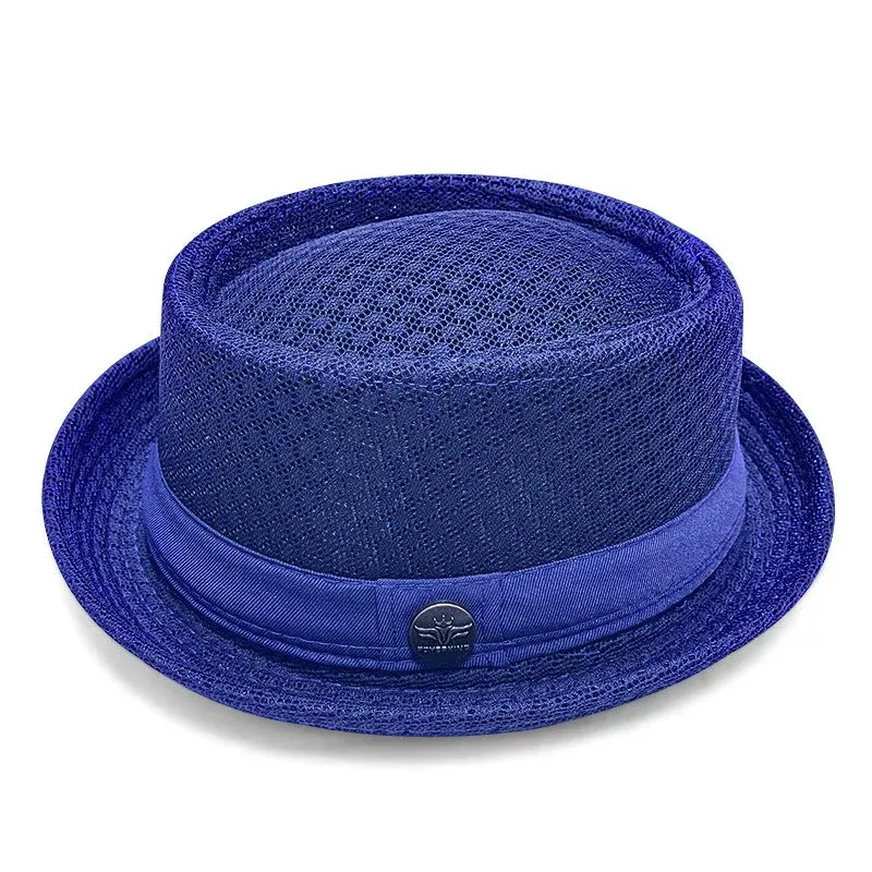Unisex Breathable Mesh Pork Pie Hat