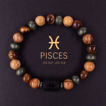 Constellation Design Stone Beaded Bracelet