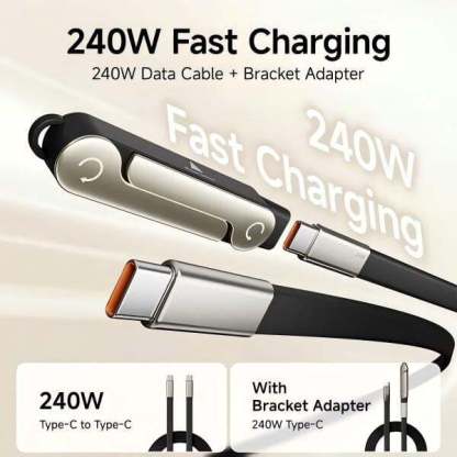 🔥Last Day 49% OFF - ⚡240W SuperCharge Detachable 2-in-1 Charging Cable