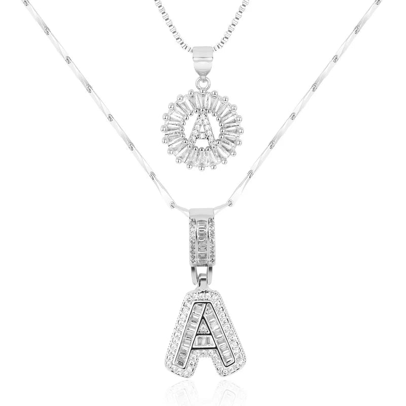【LAST DAY 48% OFF】2 Pack - Initial Letter Pendant Necklaces