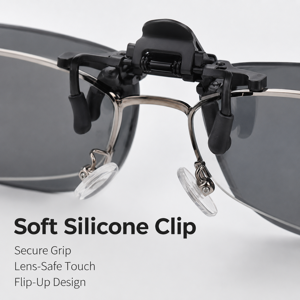 polarized clip-on sunglass lens