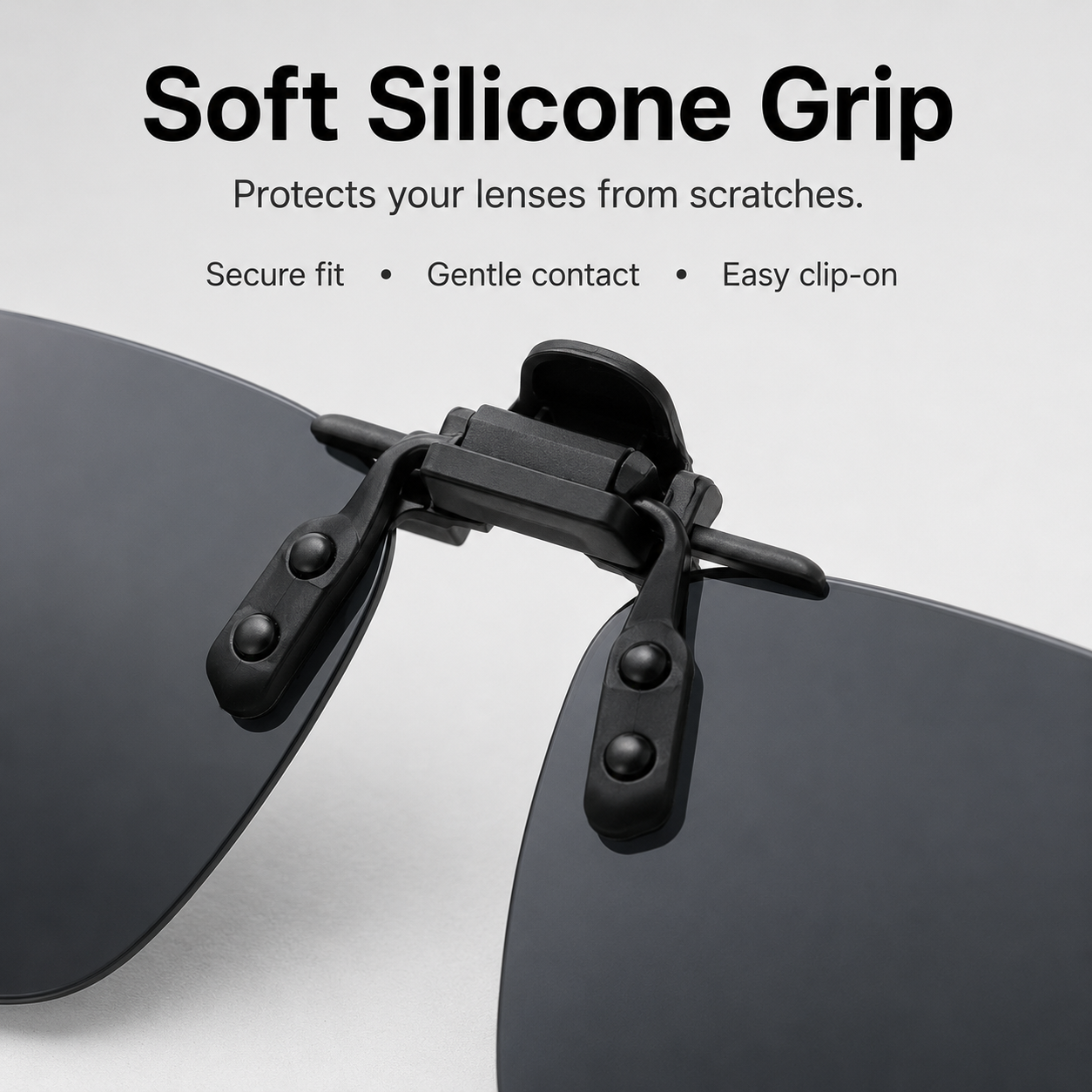 polarized clip-on sunglass lens