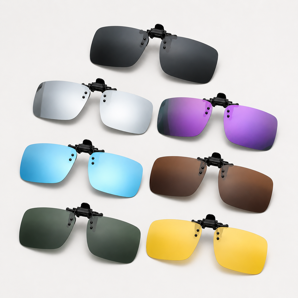 polarized clip-on sunglass lens