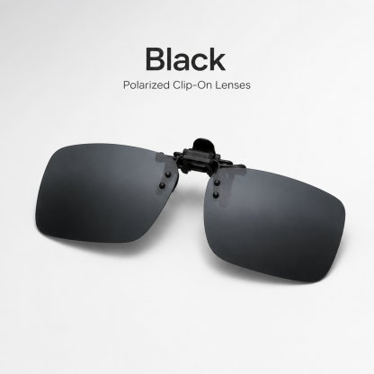 polarized clip-on sunglass lens