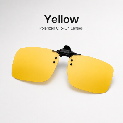 polarized clip-on sunglass lens