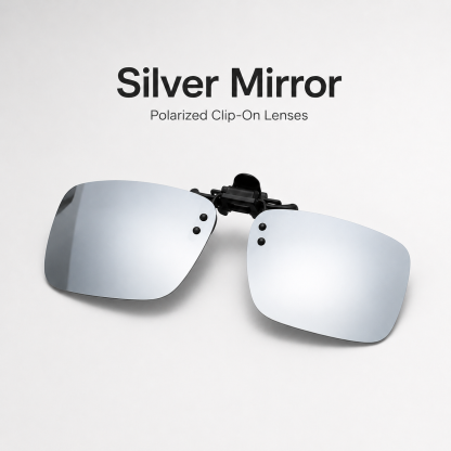 polarized clip-on sunglass lens