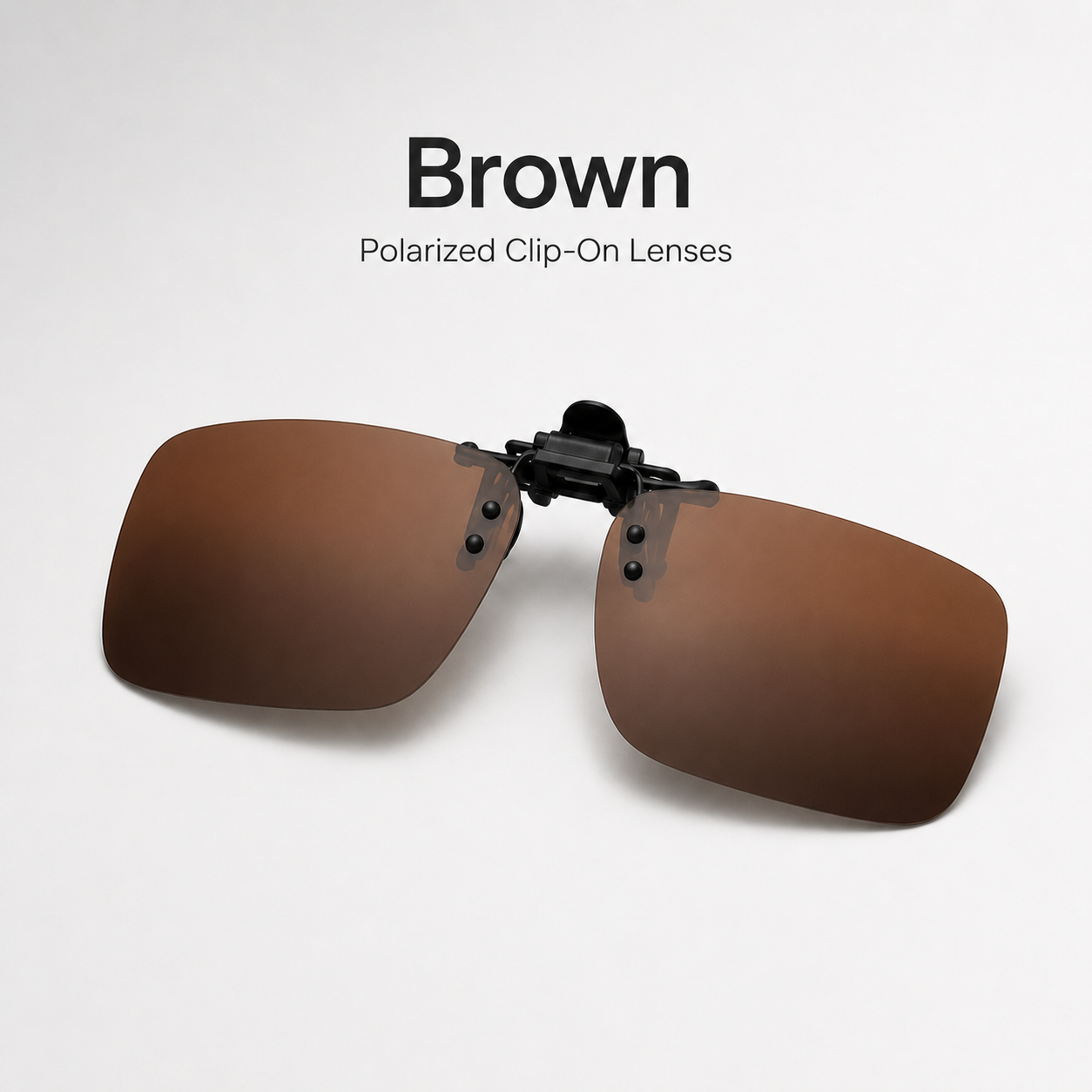 polarized clip-on sunglass lens
