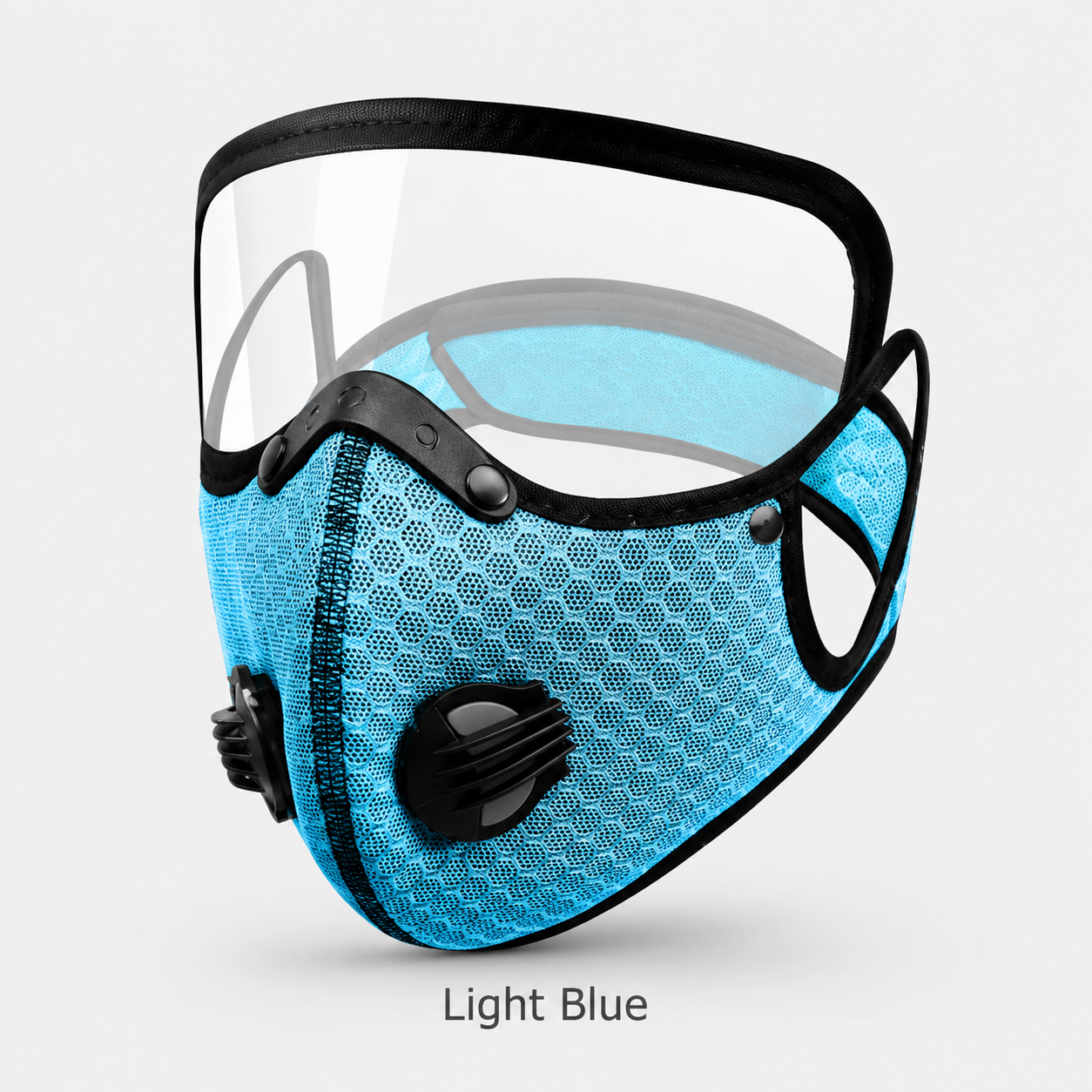 Protective Riding Face Mask With Removable Eye Shield