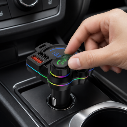 20W USB-C Bluetooth 5.3 FM Transmitter Car Charger
