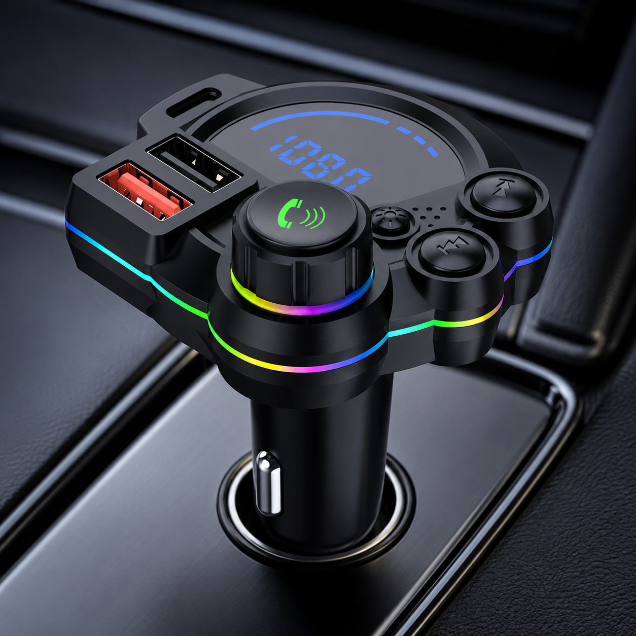 20W USB-C Bluetooth 5.3 FM Transmitter Car Charger