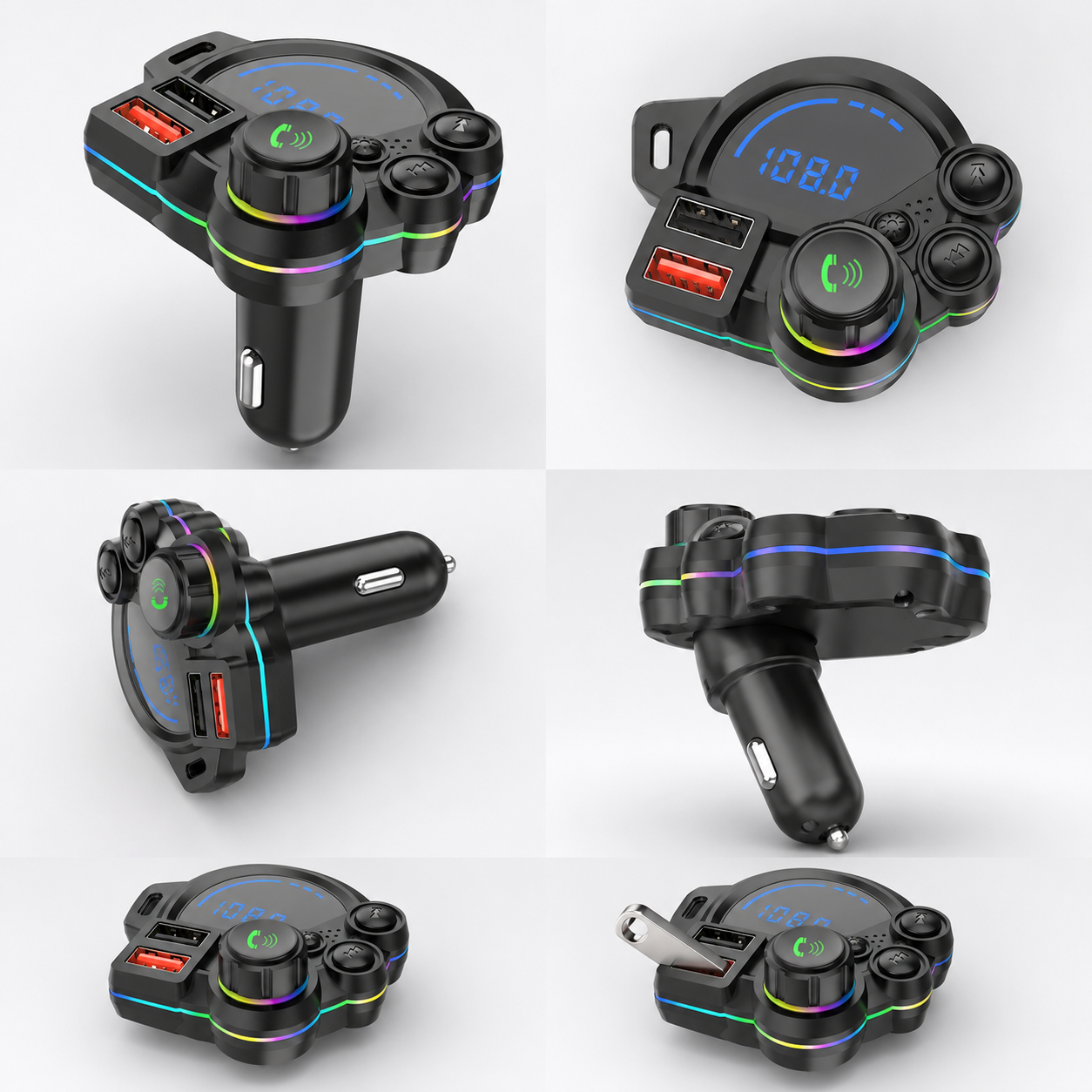 20W USB-C Bluetooth 5.3 FM Transmitter Car Charger