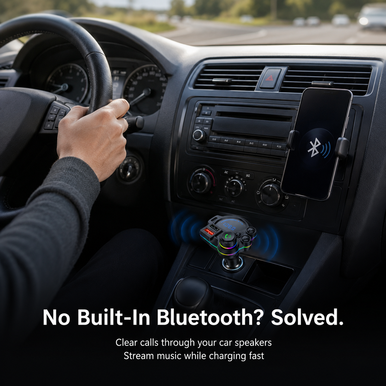 20W USB-C Bluetooth 5.3 FM Transmitter Car Charger