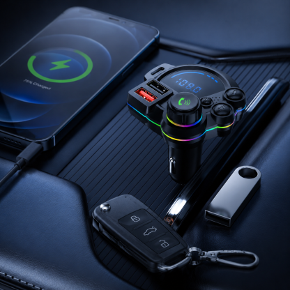 20W USB-C Bluetooth 5.3 FM Transmitter Car Charger