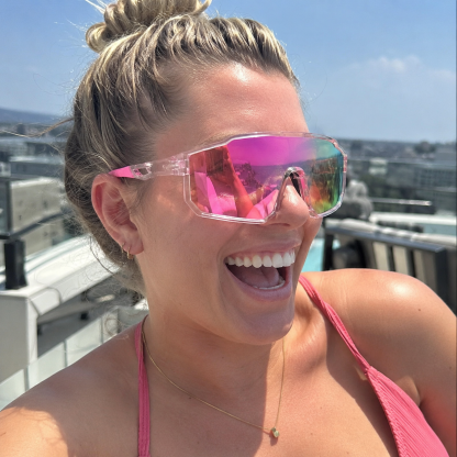 Limited Color Drop Shield Sunglasses – UV400 Windproof Mirrored Eyewear | Second Pair Included