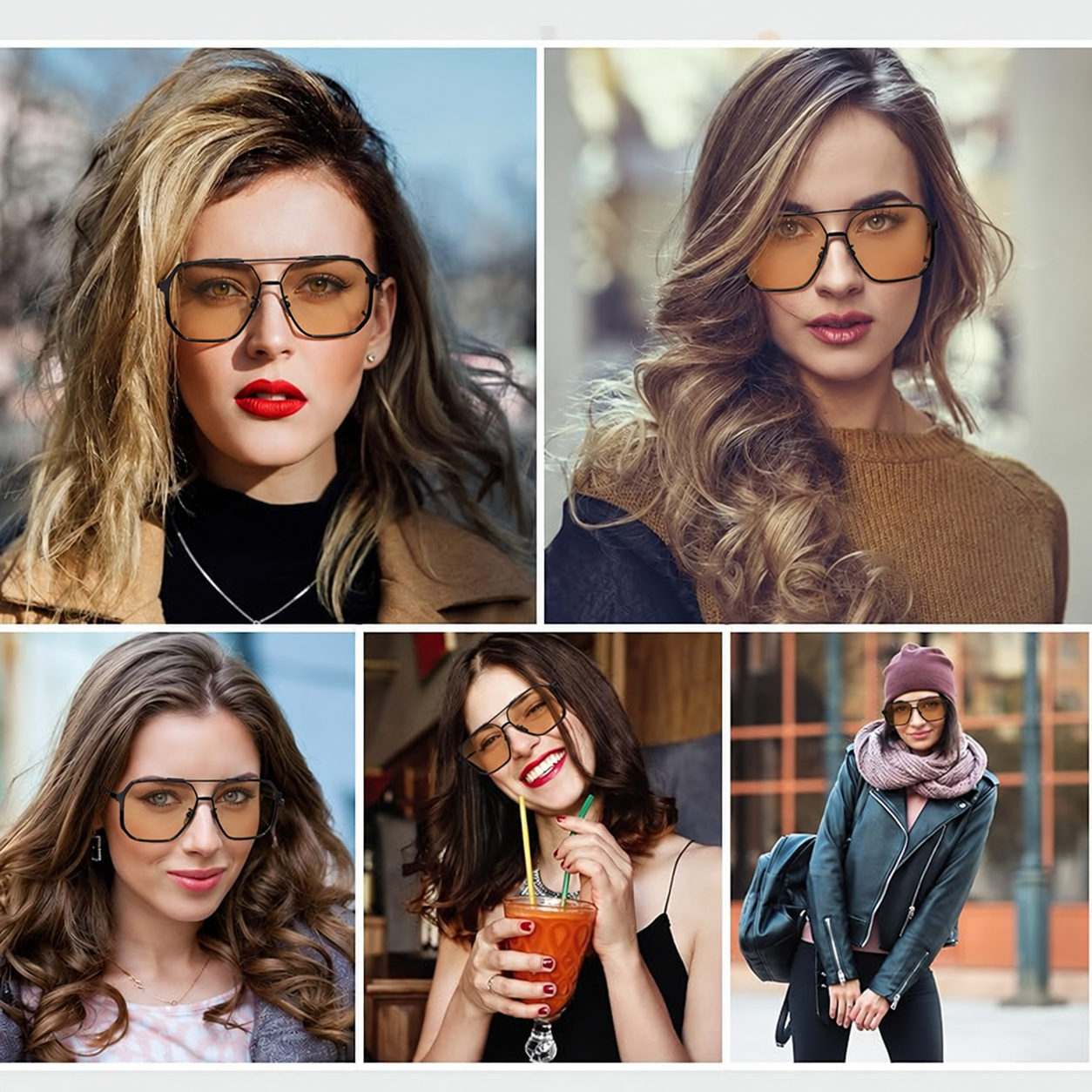 💥Last Day Promotion 49% OFF 💥- Unisex Flat-Top Aviator Shades – Summer Travel & Driving Essentials