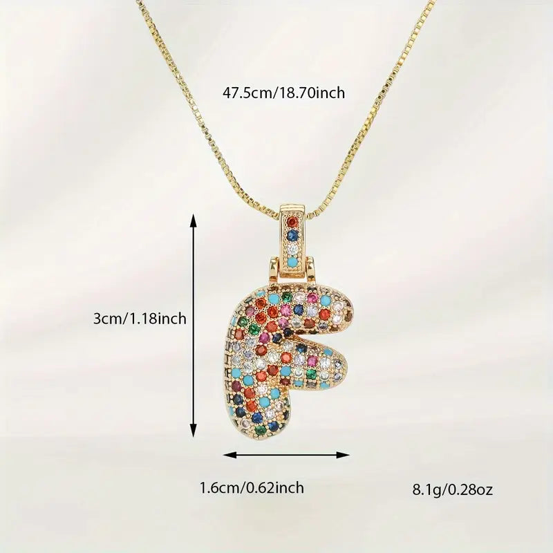 【LAST DAY 49% OFF】Bubble Letter Necklace