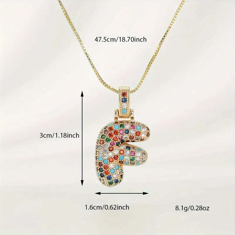 【LAST DAY 49% OFF】Bubble Letter Necklace