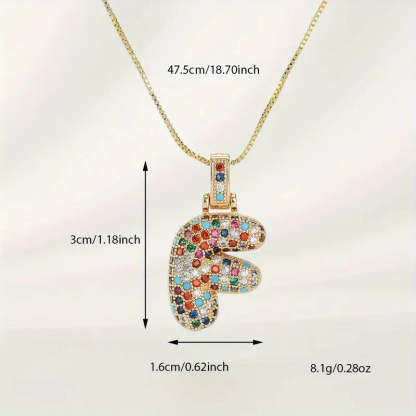 【LAST DAY 49% OFF】Bubble Letter Necklace